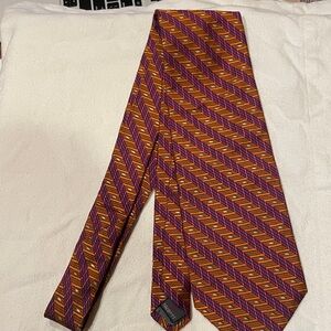 Robert Talbott Vibrant Striped Tie-imported silk